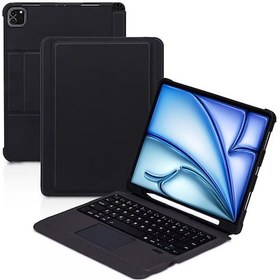 Resim Apple Uyumlu iPad Pro 12.9 3. 4. 5. Nesil Kılıf Led Işıklı Magnetik Standlı Klavyeli Kılıf Kılıf 