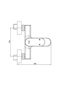 Resim Eca Zafir Banyo Duş Bataryası 102102461 Krom 
