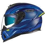 Resim Nexx SX.100R Skidder Kapalı Motosiklet Kaskı Mavi - Neon Sarı 