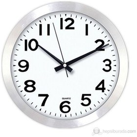 Resim Time Gold Salon Ofis Duvar Saati Metal 30 Cm Altın 