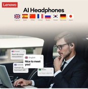 Resim Xt58 Aı Beyaz Lenovo Xt58 Aı Kablosuz Bluetooth V5.4 Kulaklık İçin Aı Asistanı Metin Kulaklıklar Dahili Çoklu Uygulamalar Kulaklıklar 