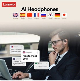 Resim Xt58 Aı Beyaz Lenovo Xt58 Aı Kablosuz Bluetooth V5.4 Kulaklık İçin Aı Asistanı Metin Kulaklıklar Dahili Çoklu Uygulamalar Kulaklıklar 