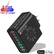 Resim 65 W Usb C Şarj Cihazı Çok Bağlantı Noktalı Tip C Pd Hızlı Şarj Cep Telefonu Us Black 02 