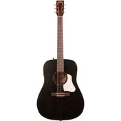 Resim Art & Lutherie Americana Faded Black Presys II Elektro Akustik Gitar (Faded Black) 