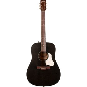Resim Art & Lutherie Americana Faded Black Presys II Elektro Akustik Gitar (Faded Black) 