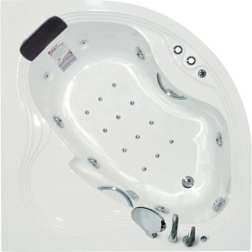 Resim Manhattan Oturmalı Oval Jakuzi 130x130, h:55 Rest Hidromasaj Sistemli Küvet (Gövde + Metal ayak + Ön panel) 