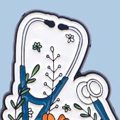 Resim 1 adet Doktor Stetoskop Enamel Pin Badji - Çinko Alaşımlı, Canlı Çiçek Tasarımı ile Stetoskop ve Tıbbi Haç, Sırt Çantaları, Giysiler ve Yaka Süsü için Mükemmel, Tıbbi Badji | Karikatür Stetoskop | Dayanıklı Çinko Alaşımlı, Tıbbi Aksesuarlar 