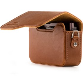 Resim MegaGear Canon Powershot G9 X Mark II, G9 X Deri Yatay Çantası 