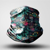 Resim Blınd Motorcu Bandana Maske Outdoor Boyunluk Unisex Siyah 