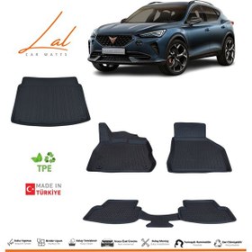 Resim Cupra Formentor 3d Havuzlu Paspas Alt Kademe Bagaj Havuzu Seti 