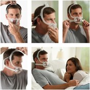 Resim Philips Respironics Dreamwear Full Face Cpap Maskesi Large + Yedek Kafa Silikonu 
