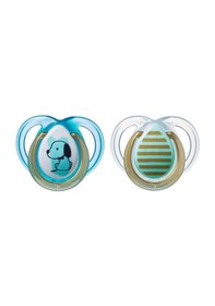 Resim Tommee Tippee Moda Emzik Erkek 0-6 Ay + Emzik Askısı-9156 Mavi 