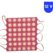Resim 12 Volt 6 Watt 6 Lensli Pembe 3030 Smd Led Modül Ip65 10 Adet Modül 