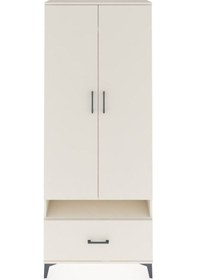 Resim Arges Dolap 3 Raflı Tek Çekmeceli Tek Askılı 88x30x221 Aytaşı... Aytaşı 