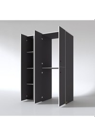 Resim Kenzlife Çamaşır-Kurutma Makinesi Dolabı Kapaklı Yaromira Gri 180*120*60 Banyo Arkalıksız Çok Renkli 