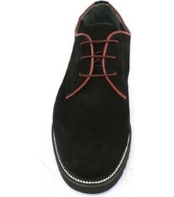 Resim Ssft+8 Cm Gizli Topuklu Boy Uzatan Süet Ayakkabı Siyah 