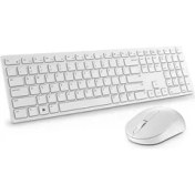 Resim Dell Klavye Mouse KM5221W Us White - Beyaz 