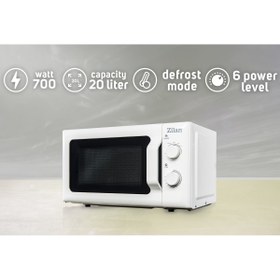 Resim Zilan Zln1174 | Mikrodalga Fırın | 20l Kapasite | 700w | 6 Kademeli | Buz Çözme 
