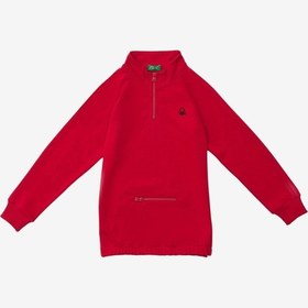 Resim United Colors Of Benetton Erkek Çocuk Kırmızı Sweatshirt Kırmızıı 