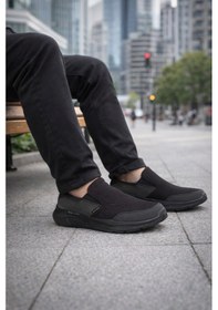 Resim Skechers Sn-232515 Erkek Bağsız Ayakkabı Siyah Siyah 