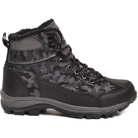 Resim WALKWAY 980 İçi Kürklü Kaymaz Soğuğa Dirençli Füme Unisex Bot 