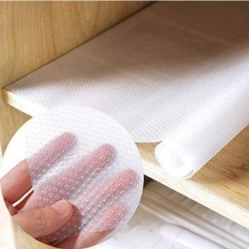 Resim Şeffaf Raf Örtüsü-Dolap Ve Çekmece İçi Kaymaz Kaydırmaz Örtü 