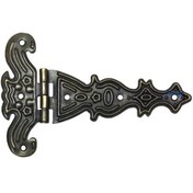 Resim Dekoratif, Sac Tek Kuyruklu Menteşe - 69x102 Mm, Büyük, Antik, 1 Adet 