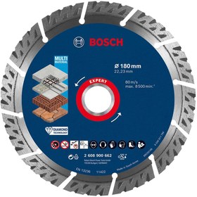 Resim Bosch EXPERT MultiMaterial Elmas Kesme Diski 180 x 22,23 x 2,4 x 12 mm 