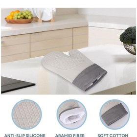 Resim River World Fırın İçin Silikon Isıya Dayanıklı Eldiven 