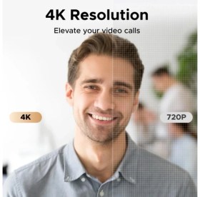 Resim Ugreen 65381 CM831 4K 30Hz Ultra Hd Mikrofonlu USB Webcam 