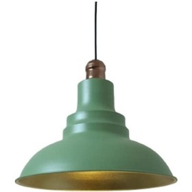 Resim Dylight Retro Metal Mat Su Yeşili Bakır Duylu Dekoratif Rustik Me 