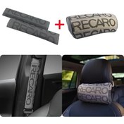 Resim Besthome1 3pcs Gradient Orange Jdm Rec Racing Bride Kafa Yastığı Ve Emniyet Kemeri Koruma Seti 