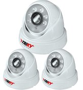 Resim TAIKY 5mp Lens Fullhd 1080p 2mp Güvenlik Kamerası - Gece Görüşlü Güvenlik Kamerası - 3 Adet T3061-ıc 