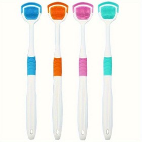 Resim Yetişkinler için Silikon Dil Kazıyıcı - Ağız Kokusunu Azaltma, Ağız Bakım Aracı, 1 adet 