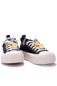 Resim Gusse Scootland Kadın Emoji Taşlı Spor Sneaker Ayakkabı 19000-4 