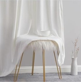 Resim Güneşlik Beyaz Renk Kırışmaz Ütü İstemez Kalın Kumaş Ağır Gramajlı Kornişli,Beyaz 600 X 255 
