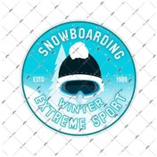 Resim Hbg38 Extrem Spor Snowboard Sticker 