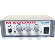 Resim PA-50W 12 Volt 50 Watt Mikrofon-Aux Girişi Pazarcı Anfisi 