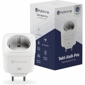 Resim Akım Korumalı Wi-Fi Akıllı Priz, Enerji Izleme, Çocuk Kilidi, 16 Amper, Uygulama ile Uzaktan Kontrol 