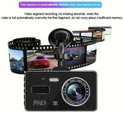 Resim Xuweiwei 1080p Hd 3 Inç Araç Kamerası Single Lens 32g Memory Card Geniş Açı Gece Görüşlü Siyah Fhd 360 Dönebilir Yapışkanlı Taban 