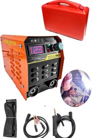 Resim DEKO TURKEY Digital Göstergeli Dkt201 Profesyonel Çantalı 201 Amper Invertör Kaynak Makinesi + 5 Ad Elektrod Set 