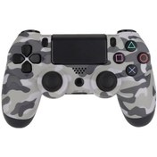 Resim Tenfowee Ps4 Kablosuz Oyun Kumandası - Led Aydınlatmalı, Şarj Edilebilir, Paylaşım Butonlu, 3.5mm Kulaklık Girişli Kamuflaj Gri 
