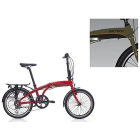 Resim Carraro Flexı 108 Katlanır Bisiklet 285h V 20 Jant 8 Vites Mat Haki Siyah Turuncu Çok Renkli 