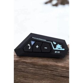 Resim Interkom Intercom Kask Kulaklık BT22 Bluetooth Motosiklet Kulaklık 5.0 Bluetooth Midastech 