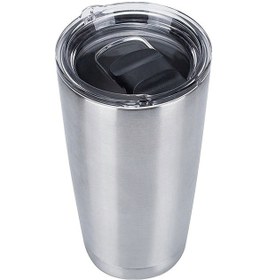 Resim Fortunelane Şeffaf Sızdırmaz Kapak - 10oz/20oz Bardaklar İçin, Damlamaz 