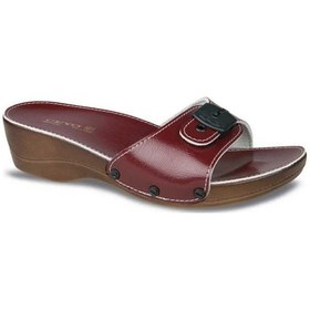 Resim Ceyo Kadın Terlik Mınellı Topuklu Kırmızı 