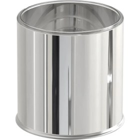 Resim 5 Lt Krom Paslanmaz Metalik Banyo ve Ofis Çöp Kovası 