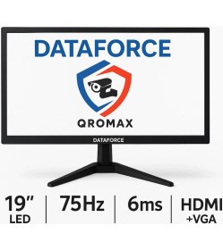 Resim qromax Dataforce 19" 75HZ 6 Ms Hdmı+Vga Sesli Hd LED Monitör 