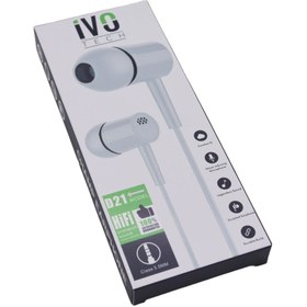Resim İVOTECH D21 Kulakiçi Mikrofonlu Kaplolu Kulaklık 2 Adet 
