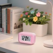 Resim Gece Işığı ve Sessiz Modu ile Uyanmak için Yeni Elektronik Alarm Saati Akıllı Saat 1 adet 